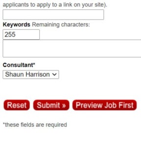 Create your job post.