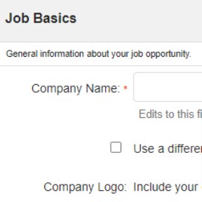 Create your job post.