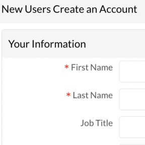 Create a new account.