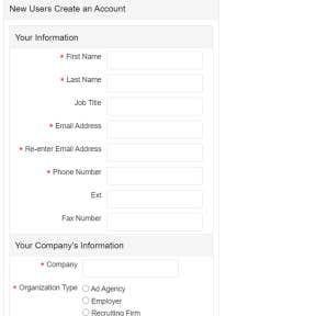 Create a new account.