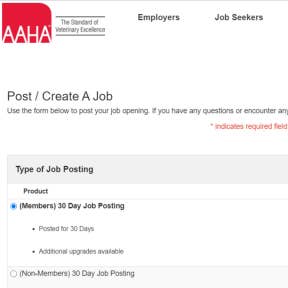 Create a job posting.