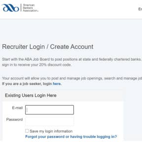 Register an employer account.