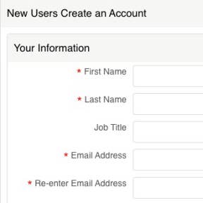 Create your account.