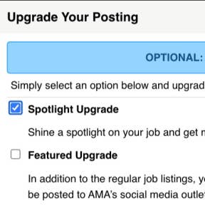 Select addition upgrades.