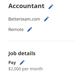 Review your job post.