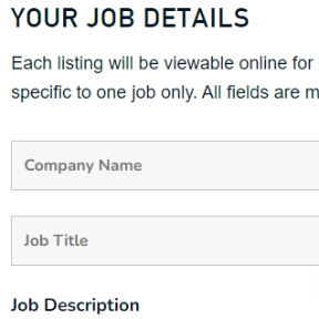 Create and post your listing.