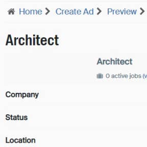 Review your job ad.