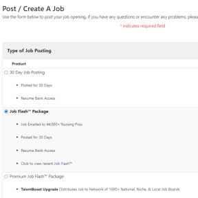 Create the job posting.