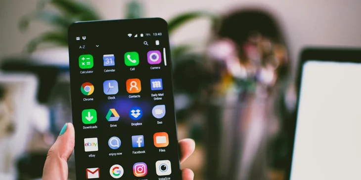 An android phone.