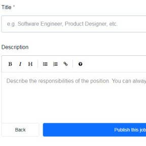 Post your free job advert.