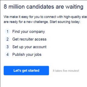 Set up your account.