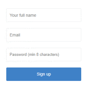 Set up your account.