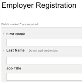 Create your account.