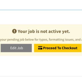 Review your job post.