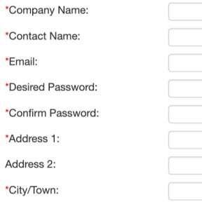 Create your account.