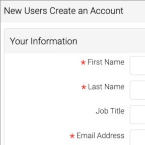 Create your account.