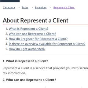 Use the "Represent a Client" option.