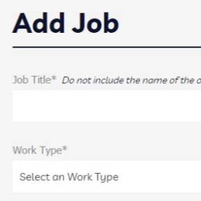 Create your job post.
