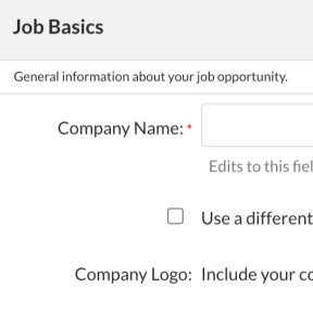 Create your job post.