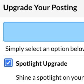 Select optional upgrades.