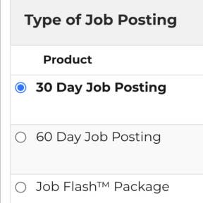 Create your job post.