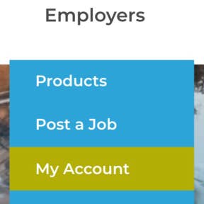 Navigate to the ASME Career Center home page.