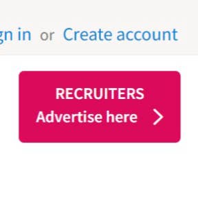 Click on "RECRUITERS Advertise here."