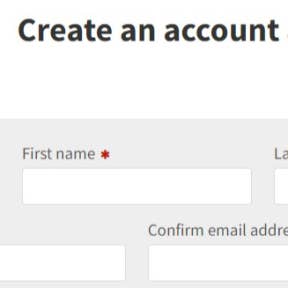 Create an account.