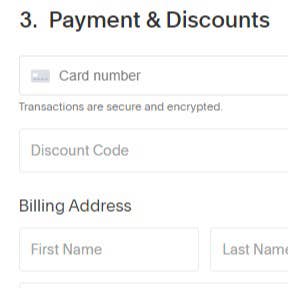 Enter your payment information.