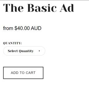 Select the number of job adverts you wish to purchase.