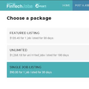Choose your payment package.