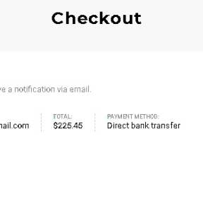 Pay with PayPal, credit card, or through bank transfer.