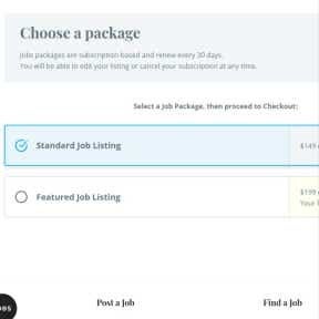 Choose a package and pay.