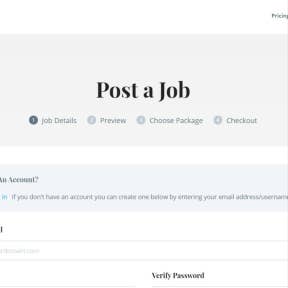 Click on "Post a Job."