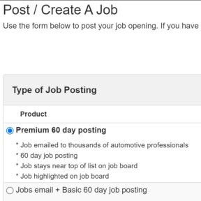 Create your job post.