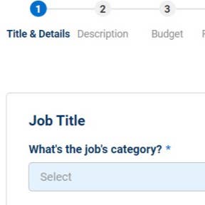 Create your job post.
