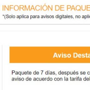 Elige un paquete.