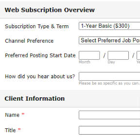 Create your listing.