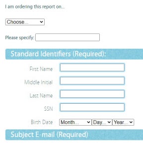 Order your background check report.