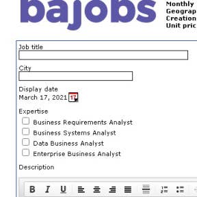 Create your job post.