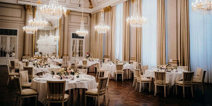 A lovely banquet setup ready for guests.