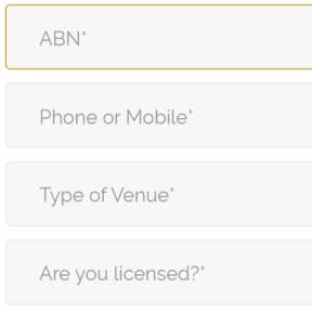Enter your company details.