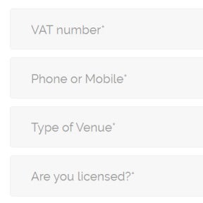 Enter your company details.