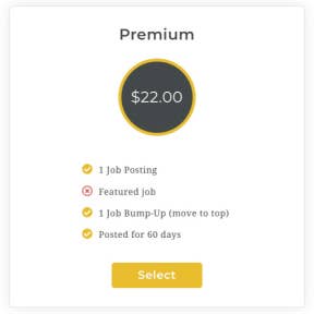 Select a pricing plan.
