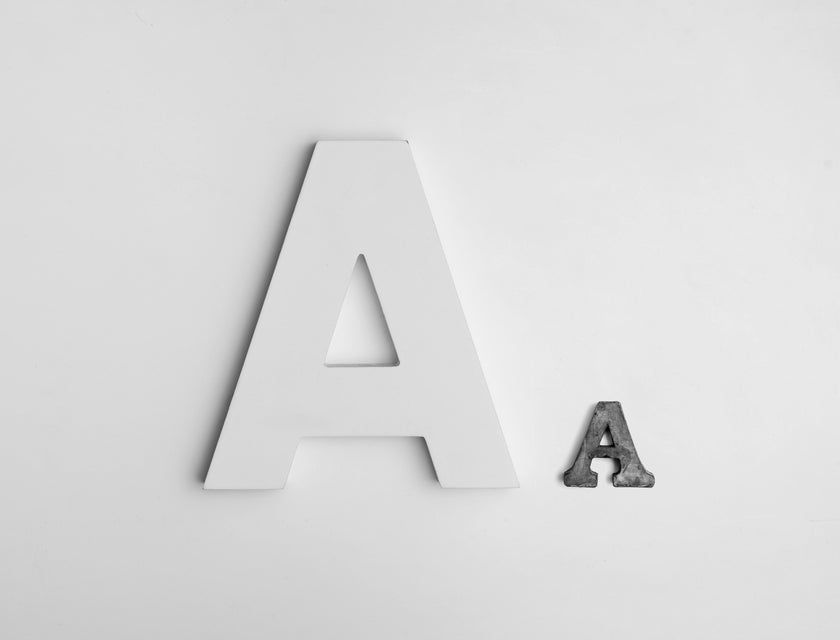 Examples of font on a white field