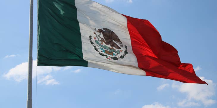 The flag of Mexico.
