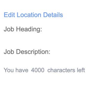 Create your job post.