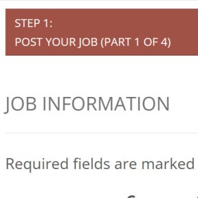Create your job posting.