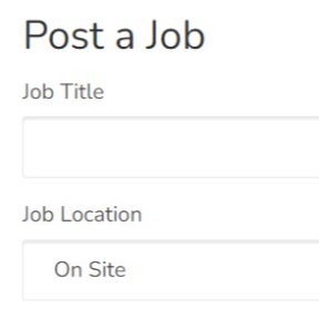 Create your job post.