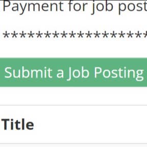 Click on "Submit a Job Posting."